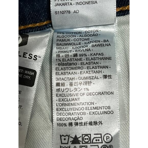 Levi Straus 505 Men's Blue Denim Straight Legs Jeans Pants Cotton Mid Rise 42x32 - Picture 13 of 13